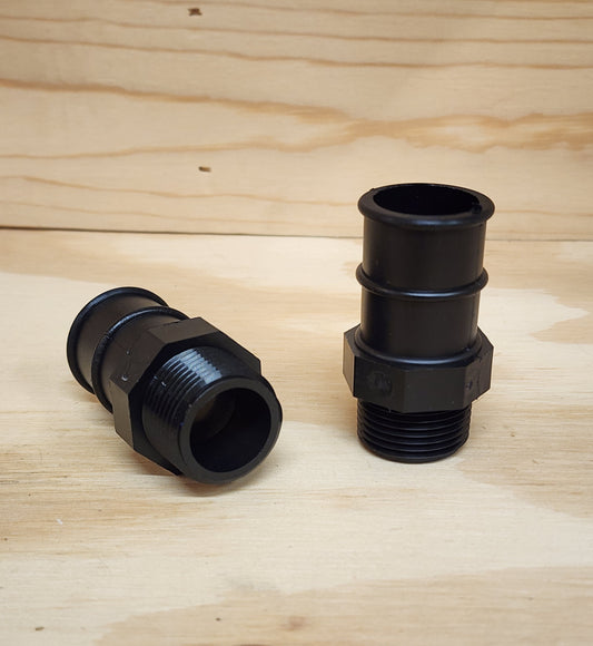3/4" FPT x 1-1/8" barbed adapter