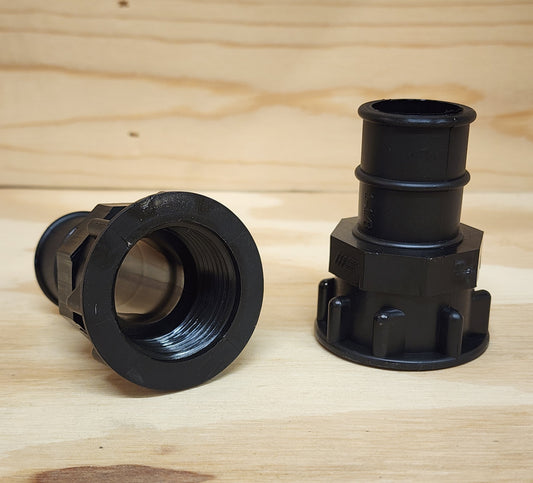 1" FPT x 1-1/8" Barbed adapter