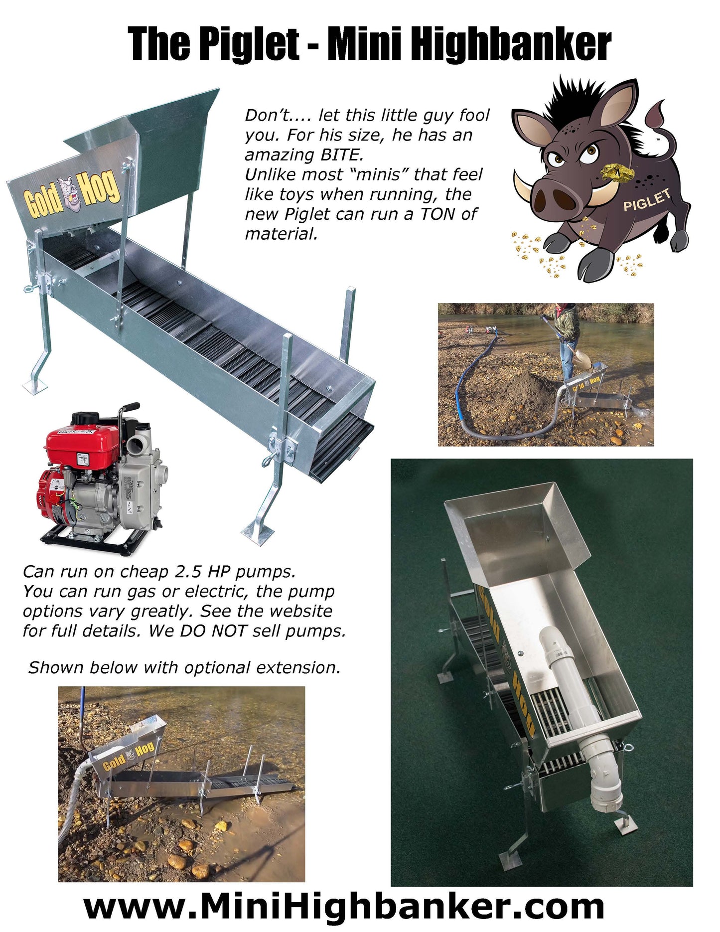 Whole Hog Piglet Flare Highbanker Package