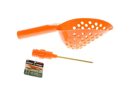 14-Inch Sand Scoop with Hole &amp; Brass Probe For Gold Panning and Metal Detecting- 2 Color Options