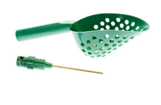 14-Inch Sand Scoop with Hole & Brass Probe For Gold Panning and Metal Detecting- 2 Color Options