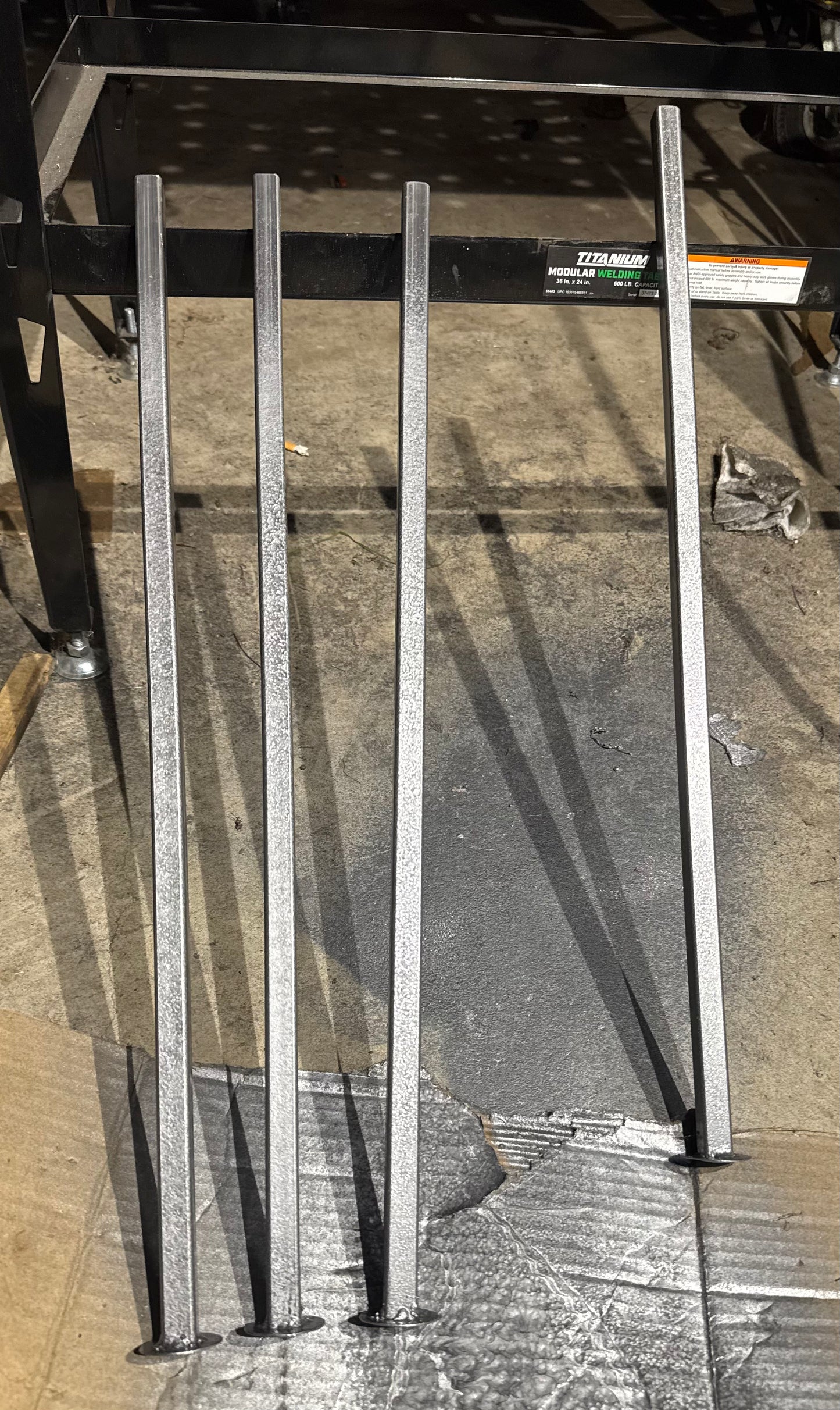 Replacement legs 5/8"x5/8"x24" (set of 4)