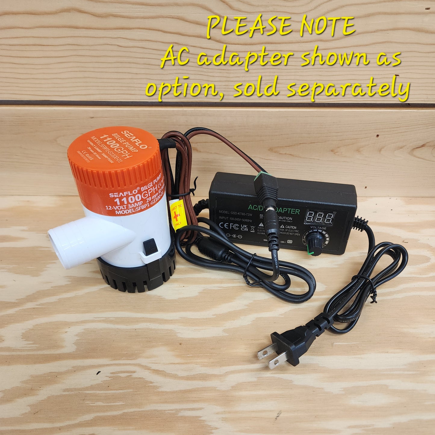 1100 GPH Bilge Pump Kit